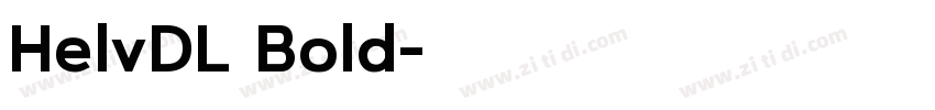 HelvDL Bold字体转换